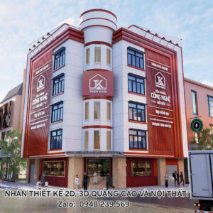 Alternative view of Thiết kế biển quảng cáo 3D