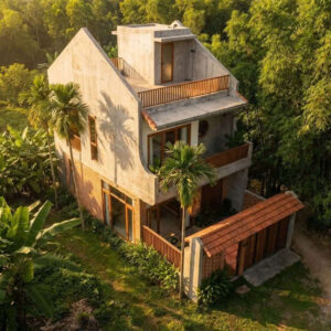 Nhà cấp 2 tầng thân thiện thiên nhiên